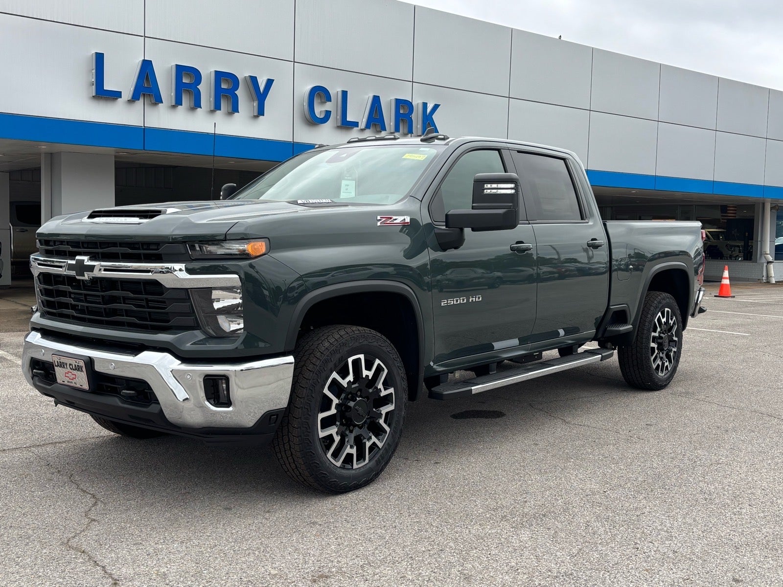 2026 Chevrolet Silverado 2500 HD LT in Cypress Gray — front three-quarter view