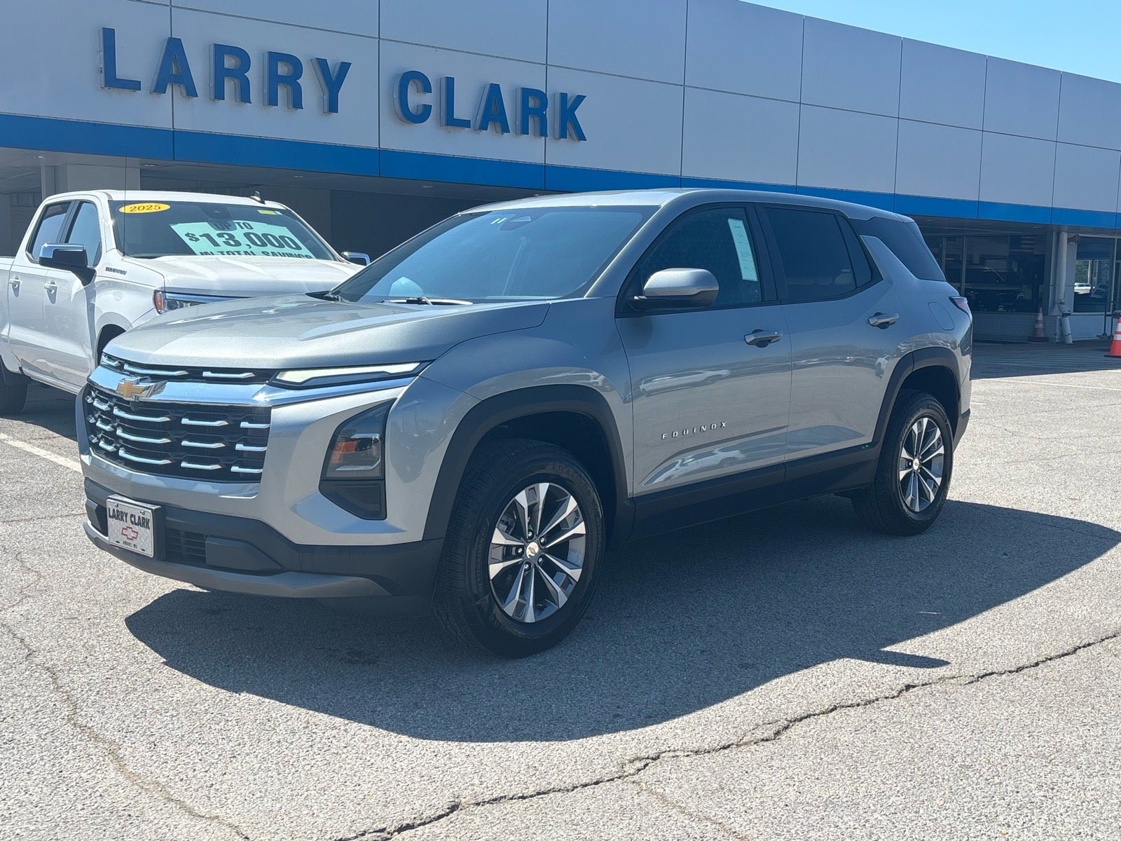 2025 Chevrolet Equinox LT in Sterling Gray Metallic — front three-quarter view