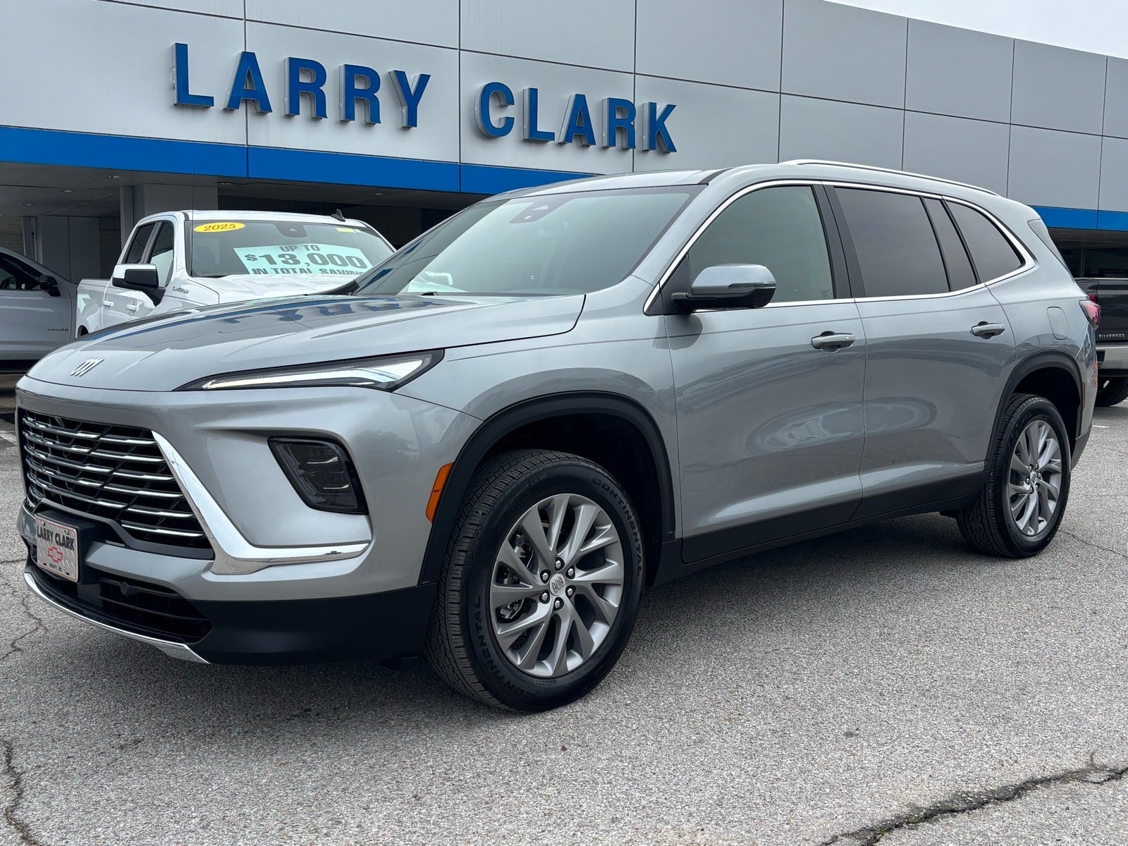 2025 Buick Enclave Preferred in Moonstone Gray Metallic — front three-quarter view