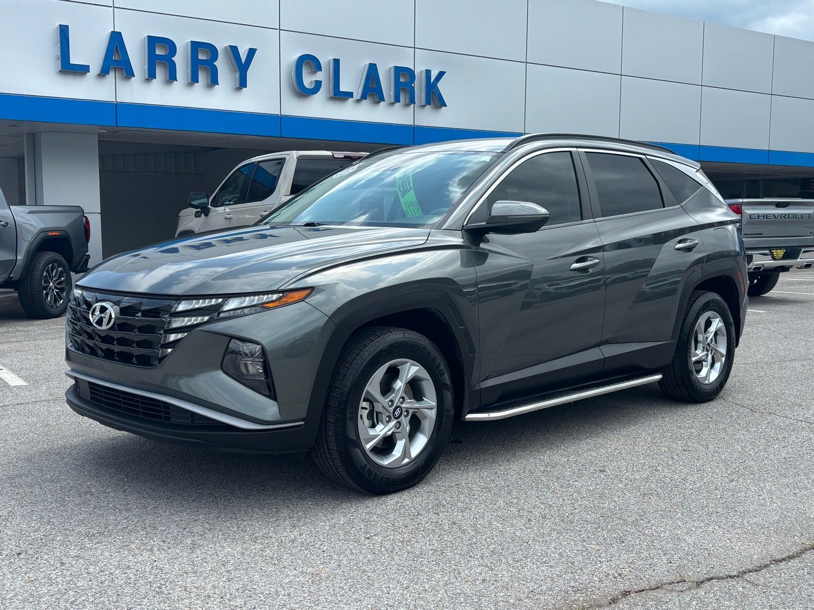 2022 Hyundai Tucson SEL in Gray — front three-quarter view