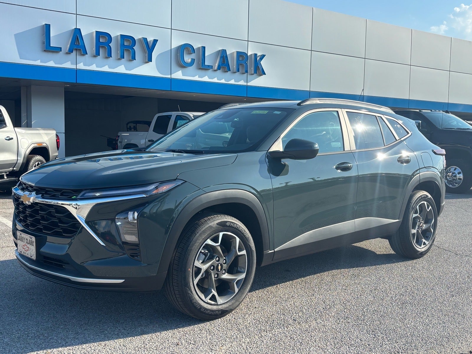 2026 Chevrolet Trax LT in Cypress Gray — front three-quarter view